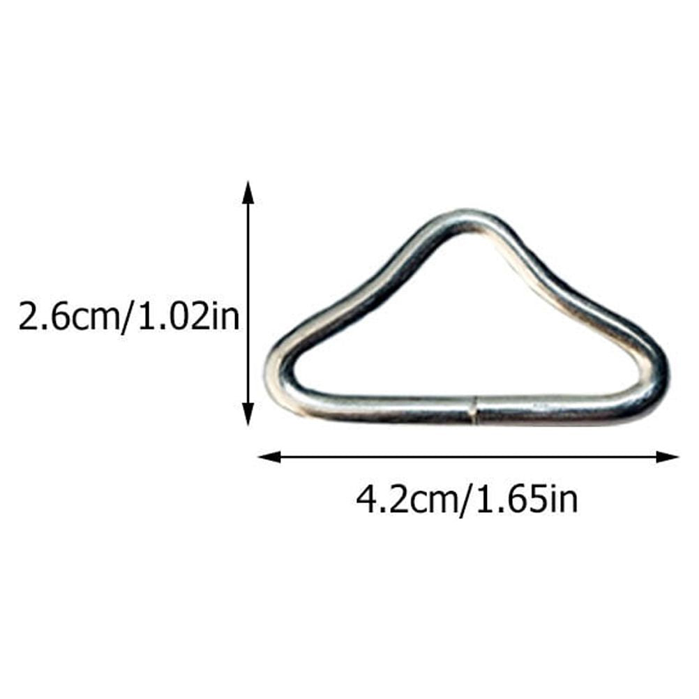 20pcs Trampoline Jumping Bed Bungee Mesh Cloth Buckle Triangle Ring Parts L864