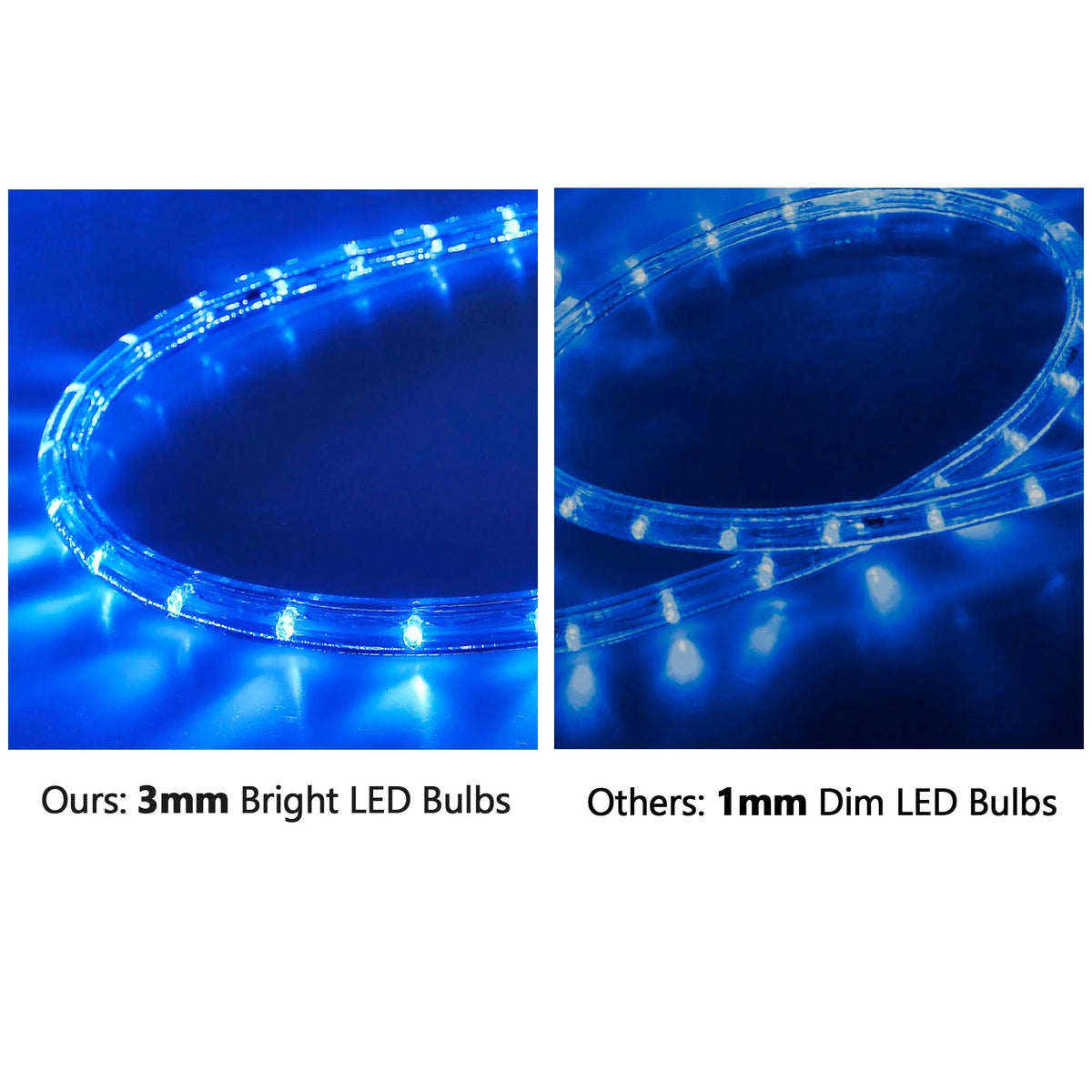 150Ft Blue Waterproof Rope Light F2062