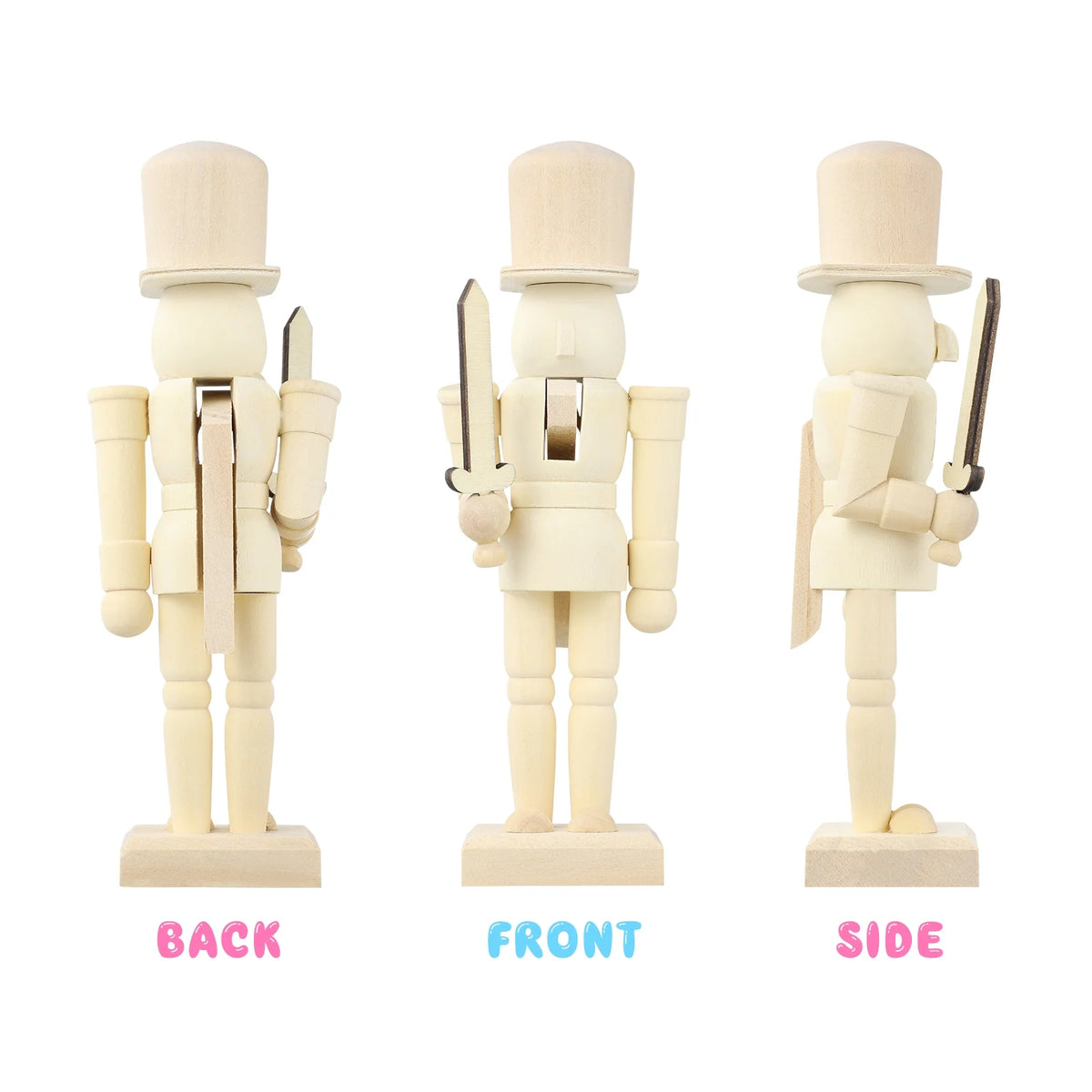Unfinished Wooden Nutcracker Doll W3818