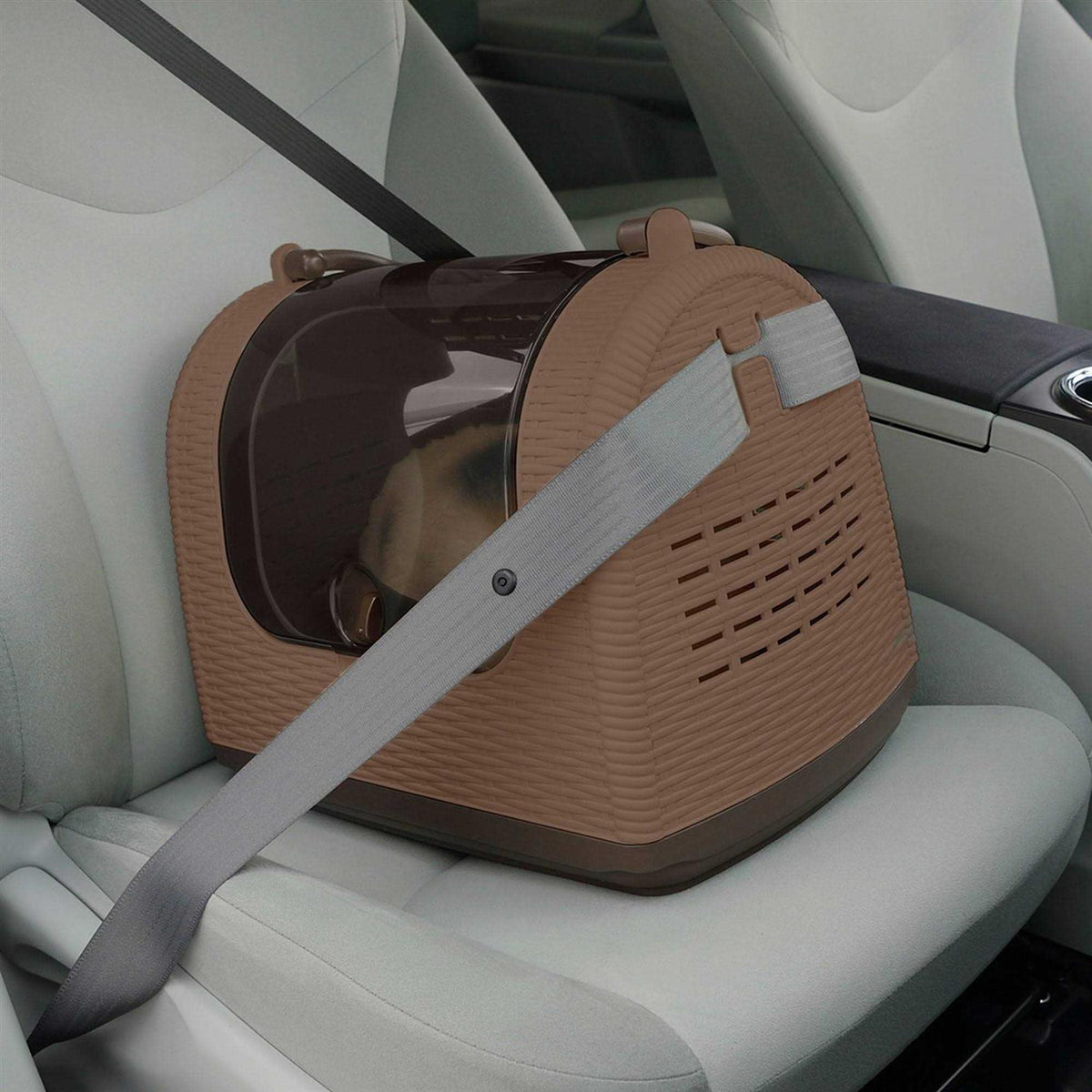 Faux Wicker Pet Carrier Z22162