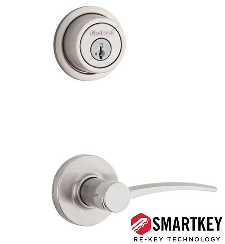 Satin Nickel Double Cylinder Interior Lever E778