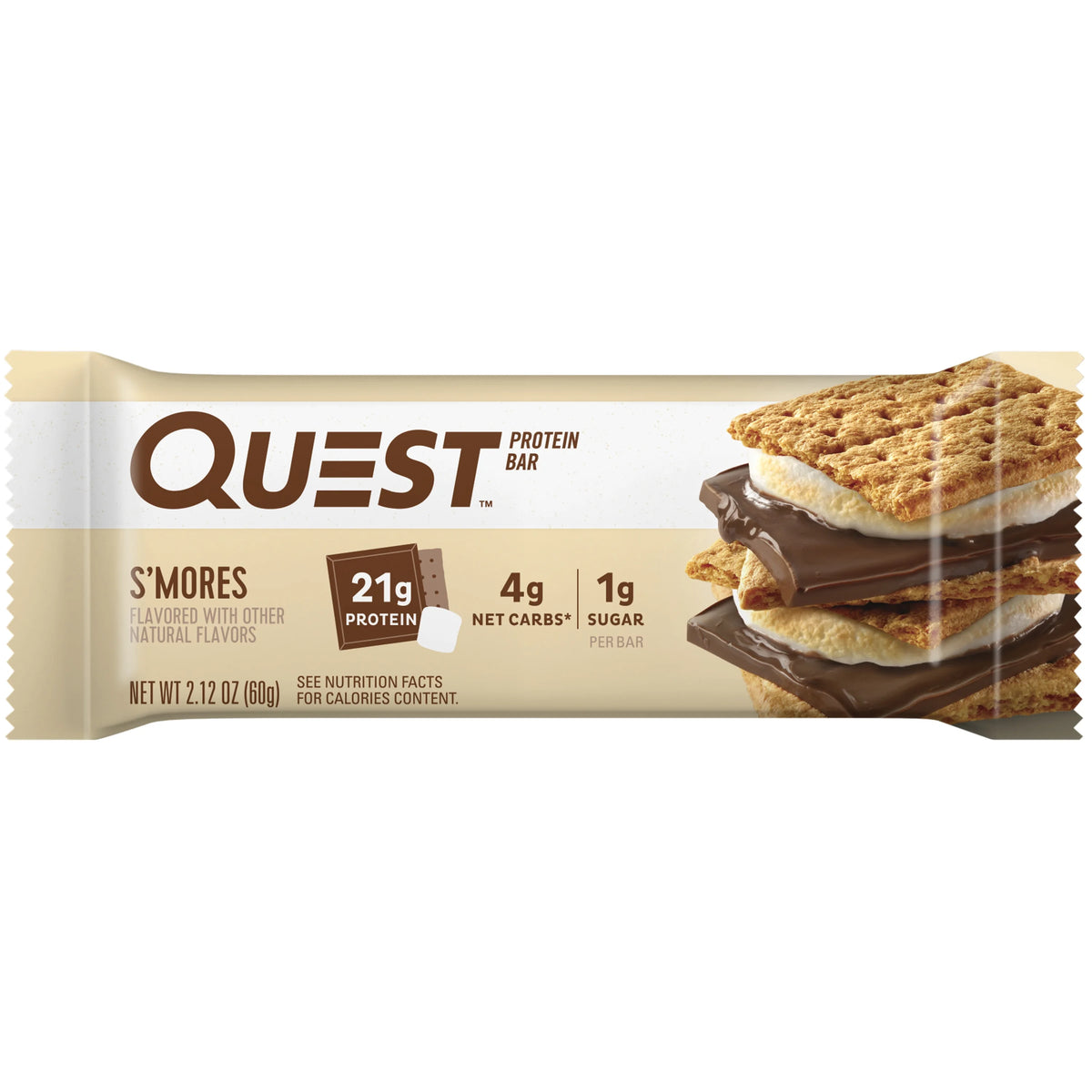 (3 pack) Quest Protein Bar, Smores, 20g Protein, Gluten Free, 4 Ct C5700