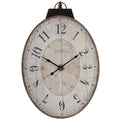 29" White and Black Oval Wall Clock S11197