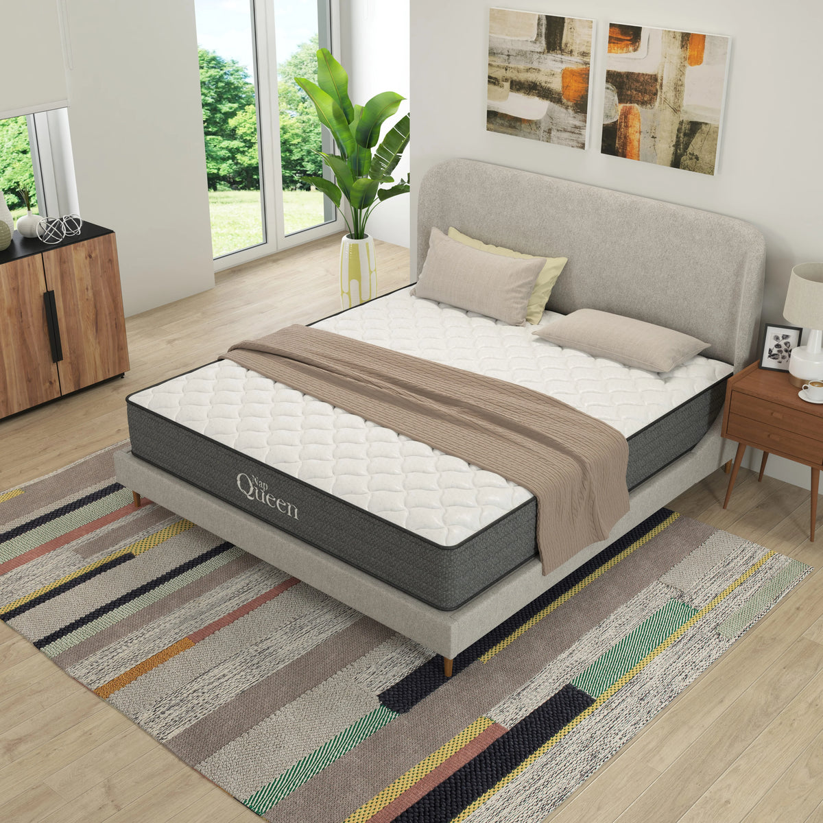 Queen Size Hybrid Memory Foam Pocket Spring Mattress N5656
