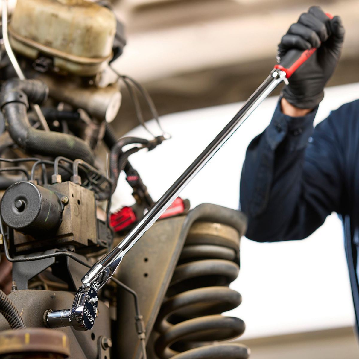 1/2 in. Drive 26 in. Long Locking Flex Ratchet with Comfort Grip C77032