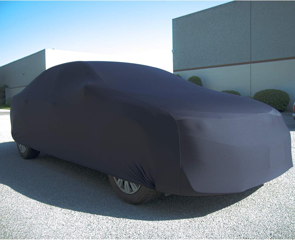 Black Semi Custom Fit Satin Car Cover P437