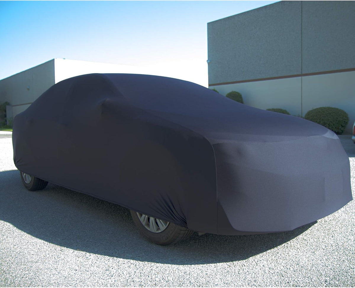 Black Semi Custom Fit Satin Car Cover P437