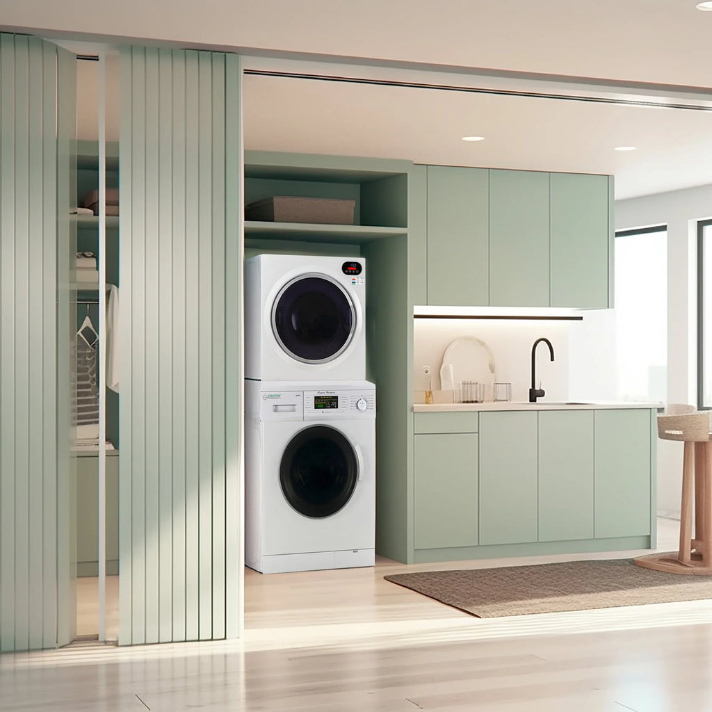 110V Compact Washer and Vented Digital Dryer Set Y89020