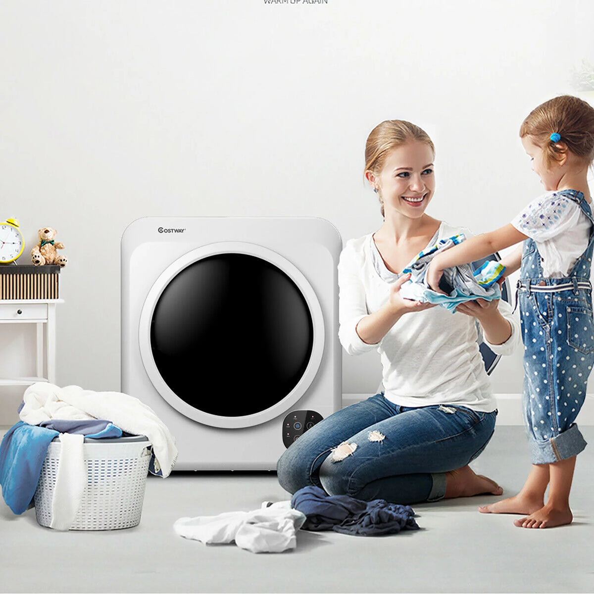 1700W Portable Electric Tumble Clothes Dryer 13.2 lbs G658