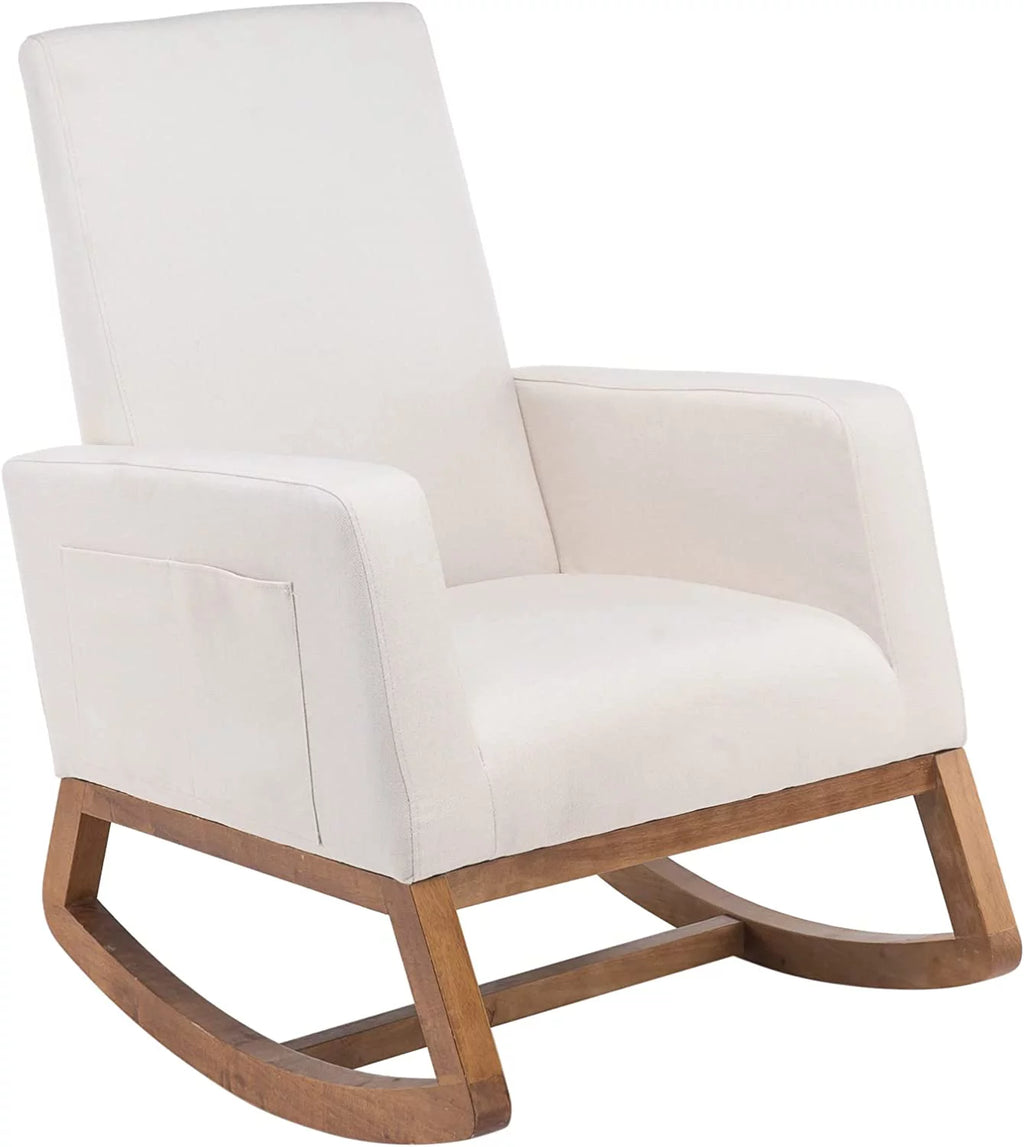 Beige Solid Wood Rocking Chair C636376