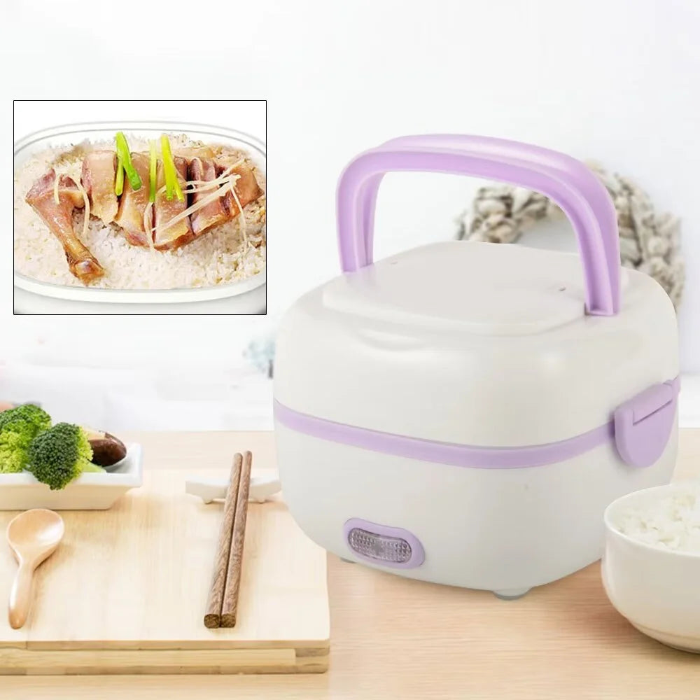 Portable Electric Lunch Box Food Heater 1L Stainless Steel X6731