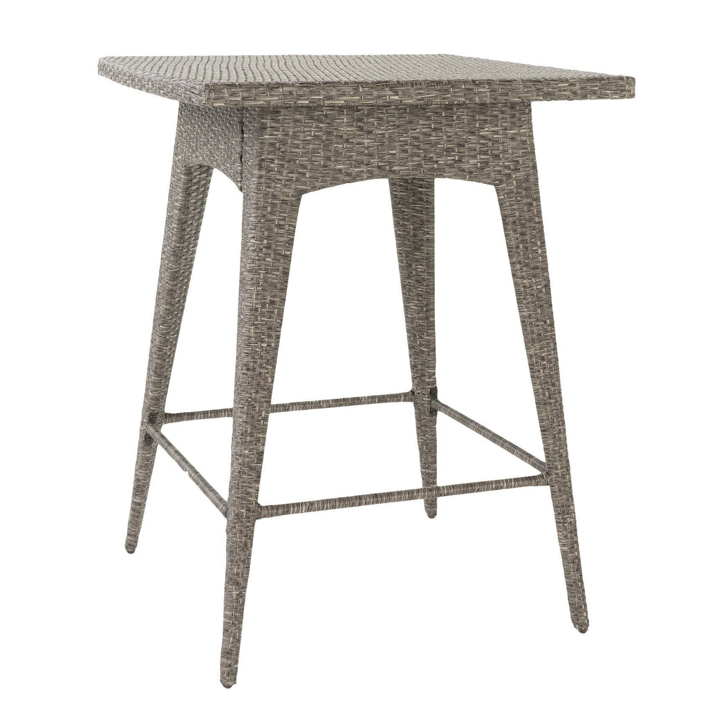 Square Wicker Bar Table Black C84539