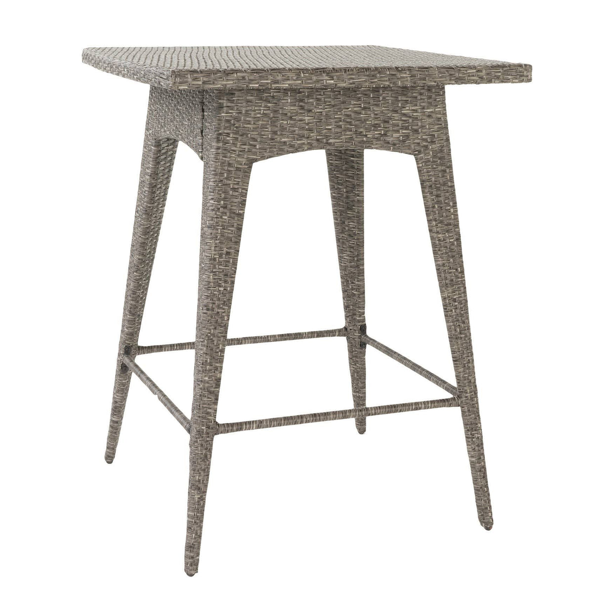 Square Wicker Bar Table Black C84539