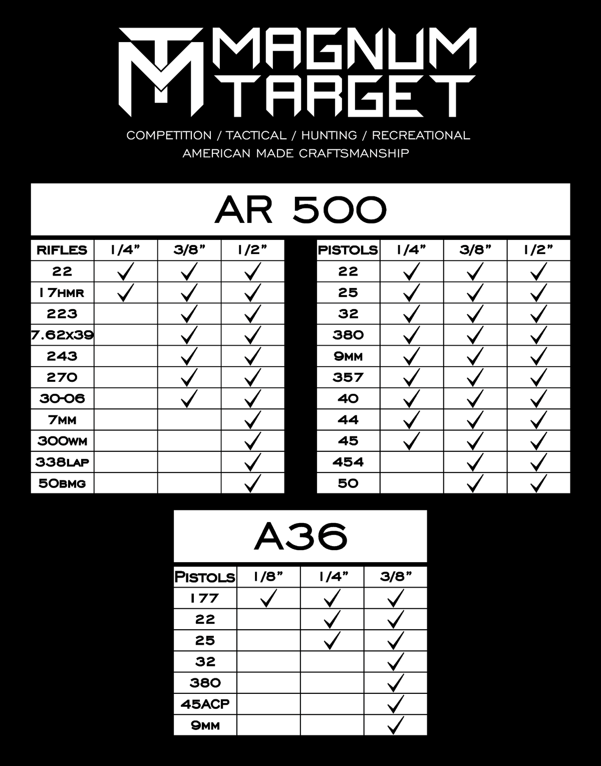 Steel Shooting Targets W26783