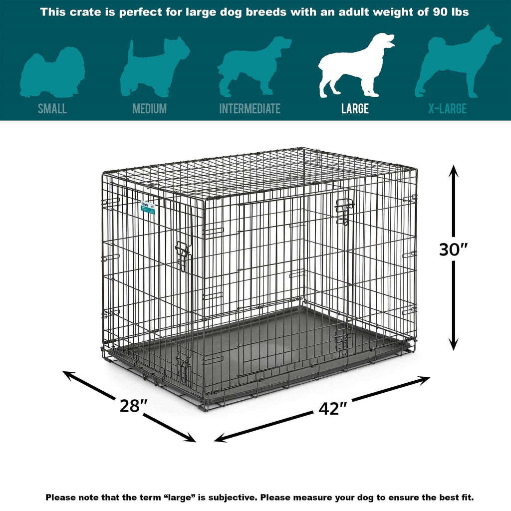 Double Door Dog Crate W818