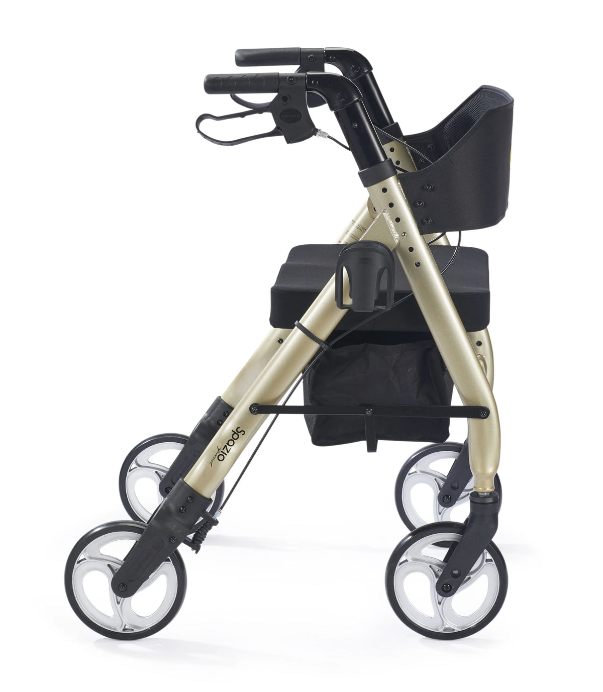 Extra Wide Heavy-Duty Rollator Walker with 20 Wide Nylon Seat 440 lb Weight Capacity H18394