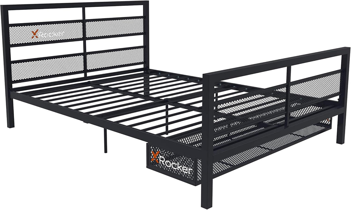 Black Basecamp Bed with TV Mount S795