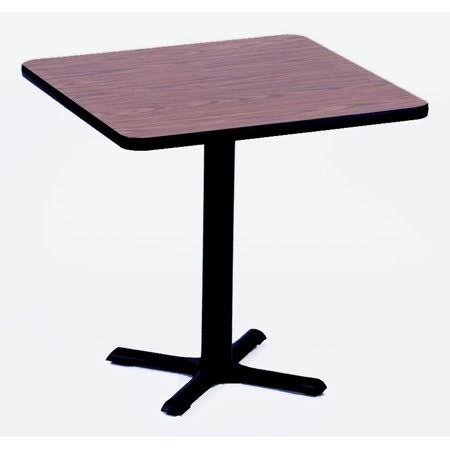 Walnut Square Cafe Top (24 in. Square/Red) L2101