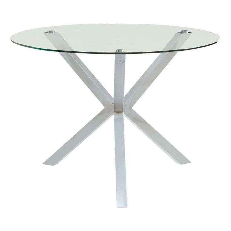 Contemporary Round Glass Top Dining Table O7937