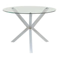 Contemporary Round Glass Top Dining Table O7937