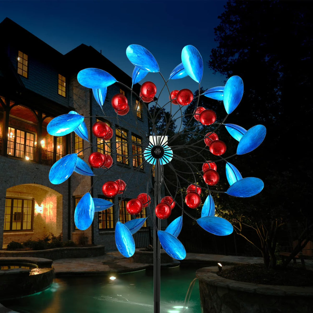 Solar Wind Spinner with LED Light T406