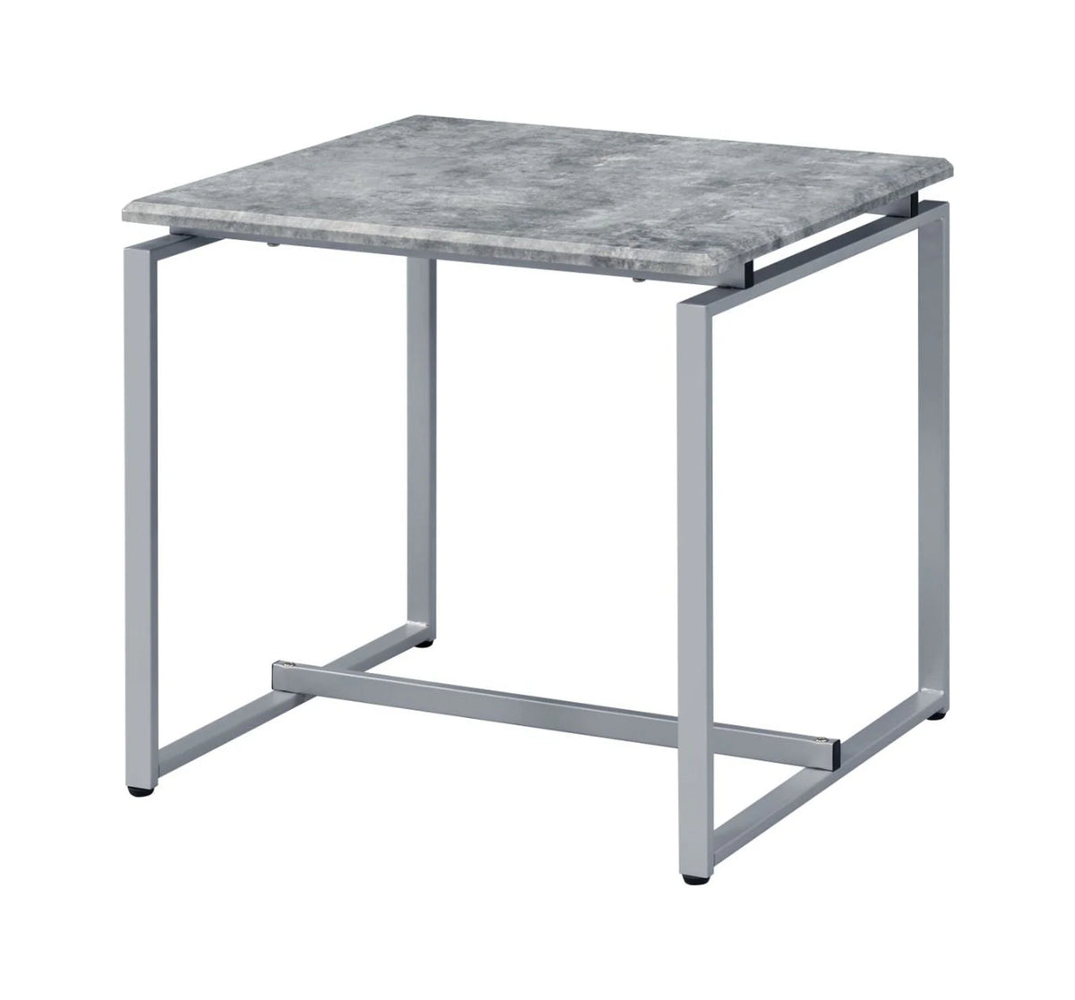 3-Piece Rectangular Wooden Coffee and End Table Set in Gray E3559