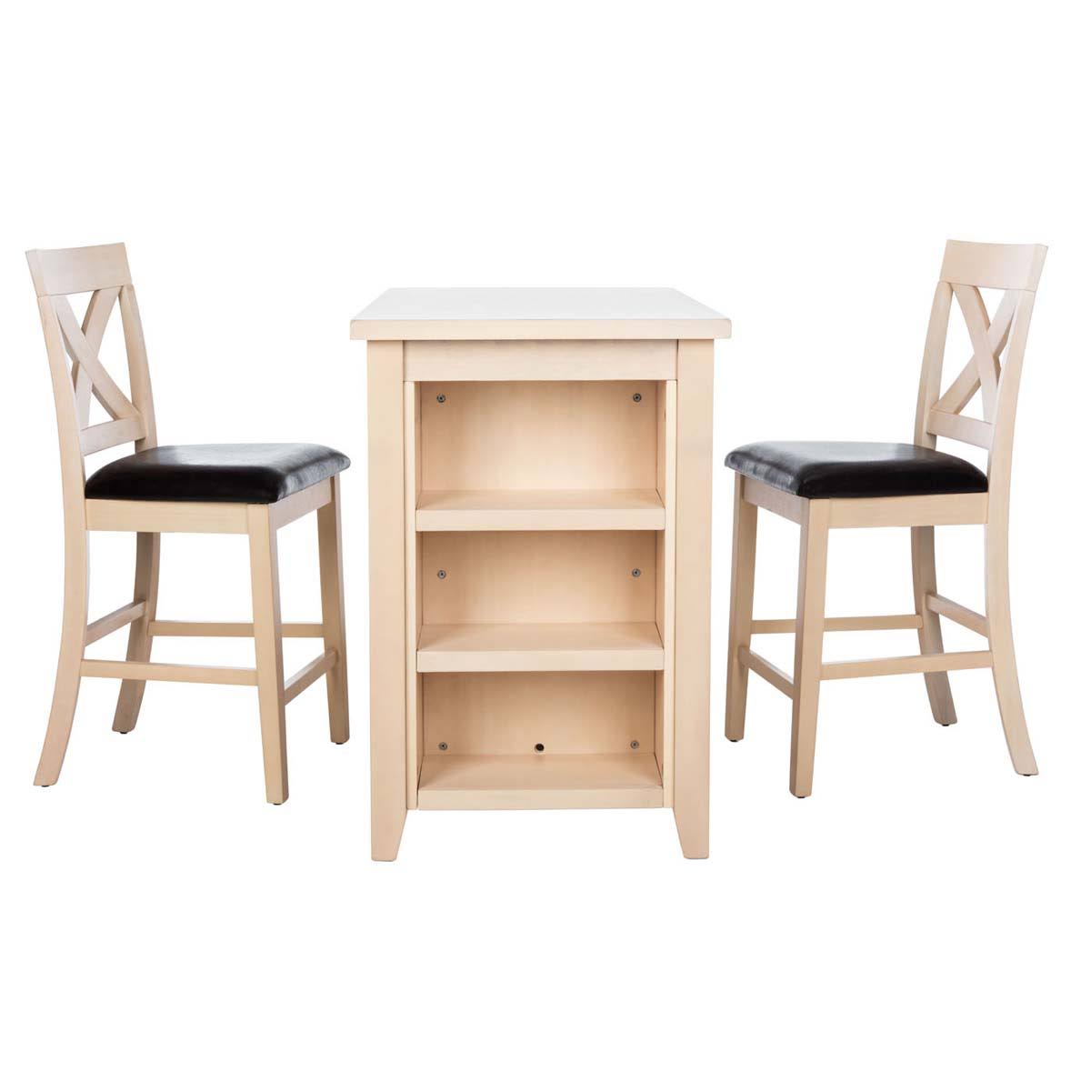 White Washed 3 Piece Pub Set M70477