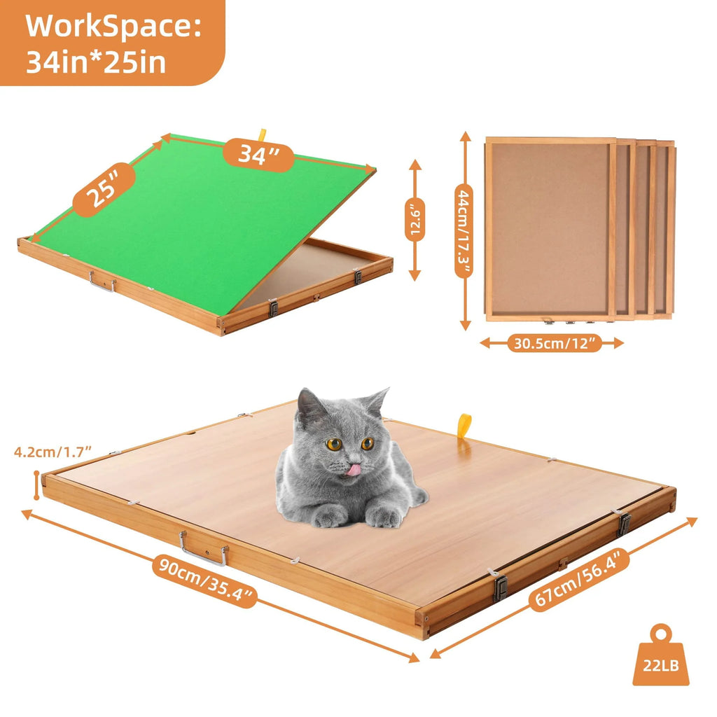 1500pcs 4 Drawer Tilting Puzzle Table Q13745