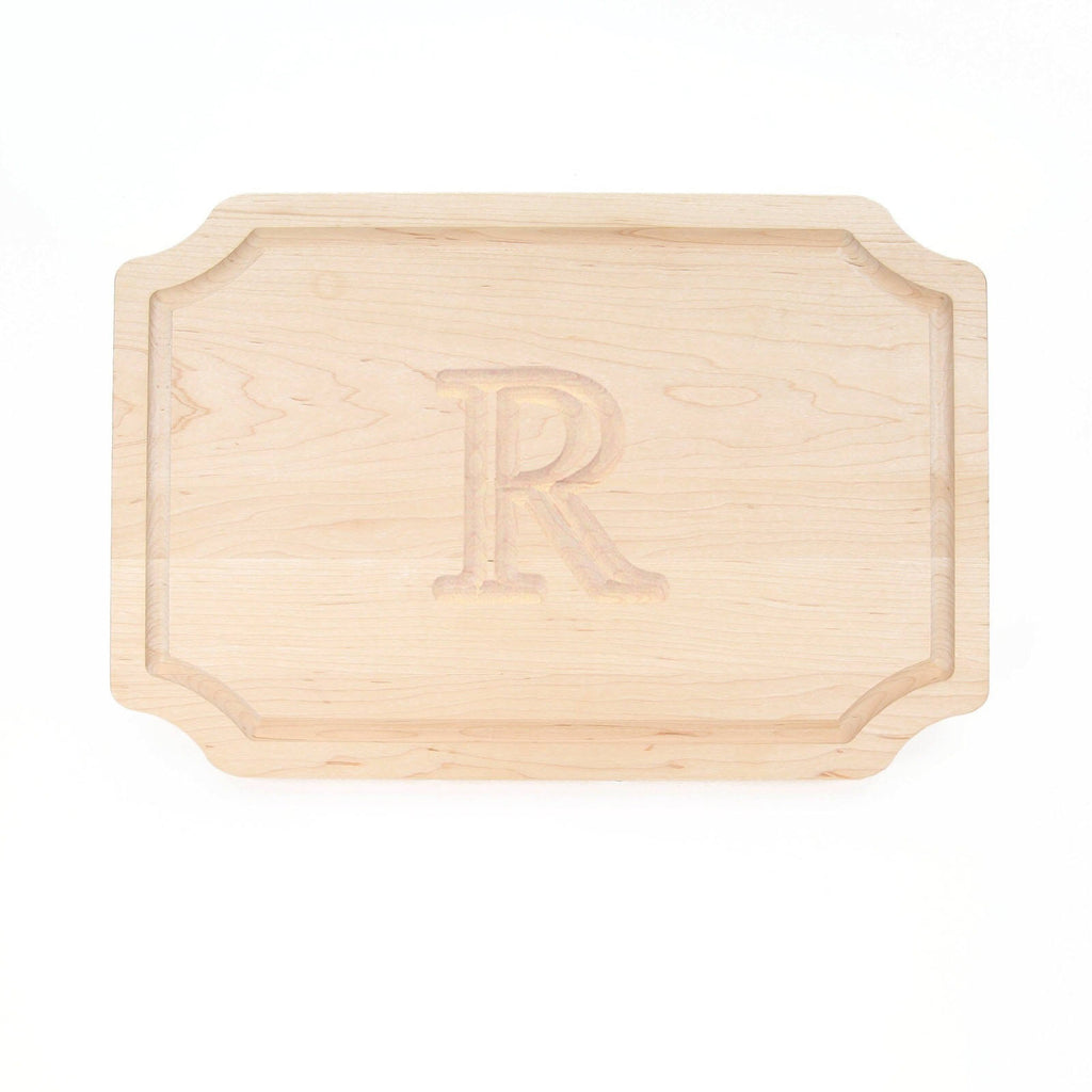 Walnut Wood Oval Carving Board with Juice Well G431786