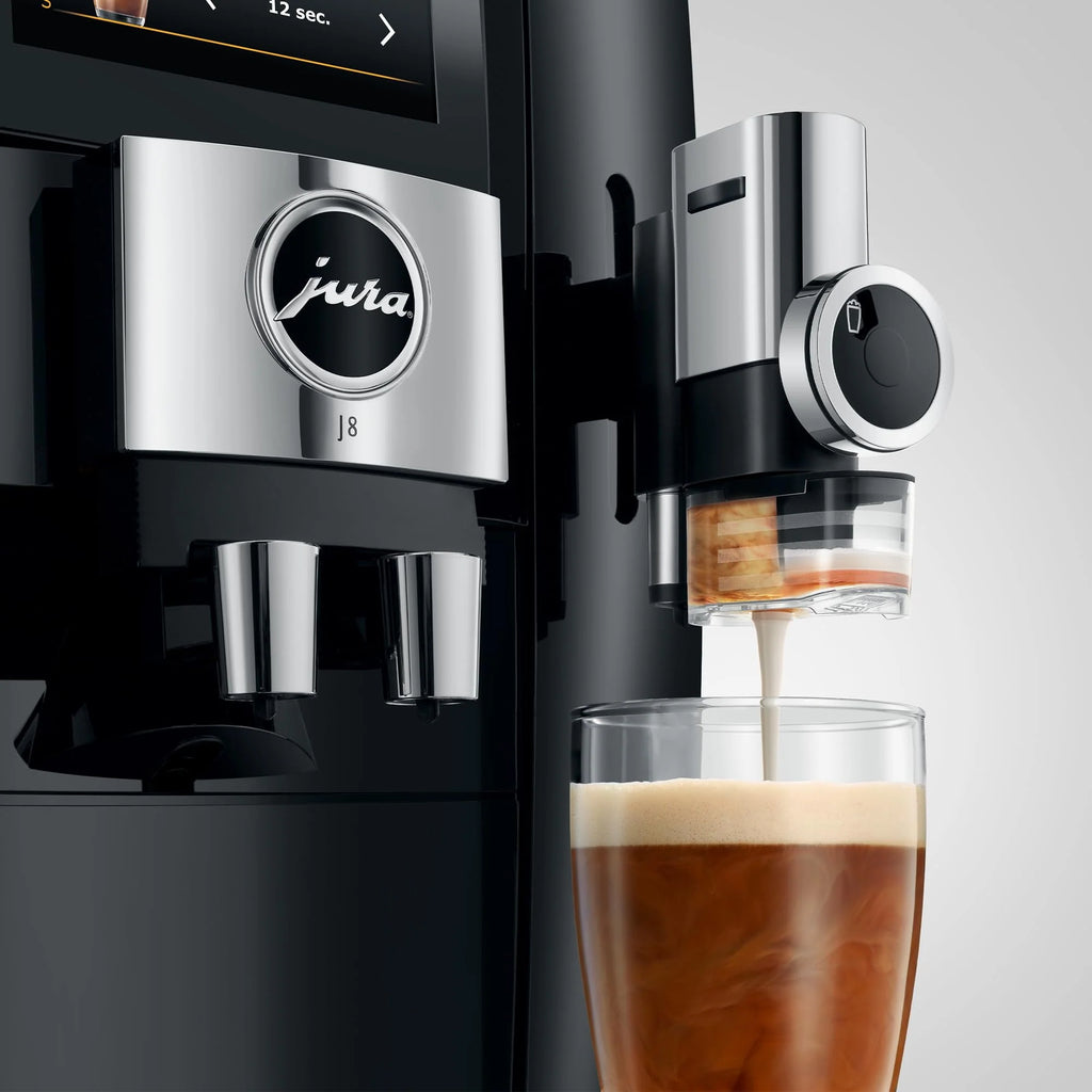 Jura J8 Coffee Machine with Sweet Foam Function and Cutting Edge Technology (Midnight Silver) P7040