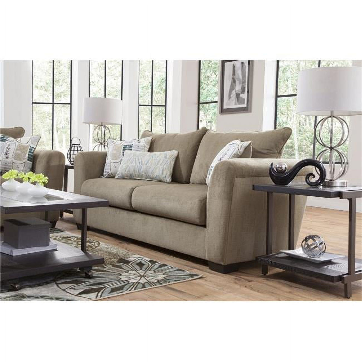 Green Chenille Sofa A5226