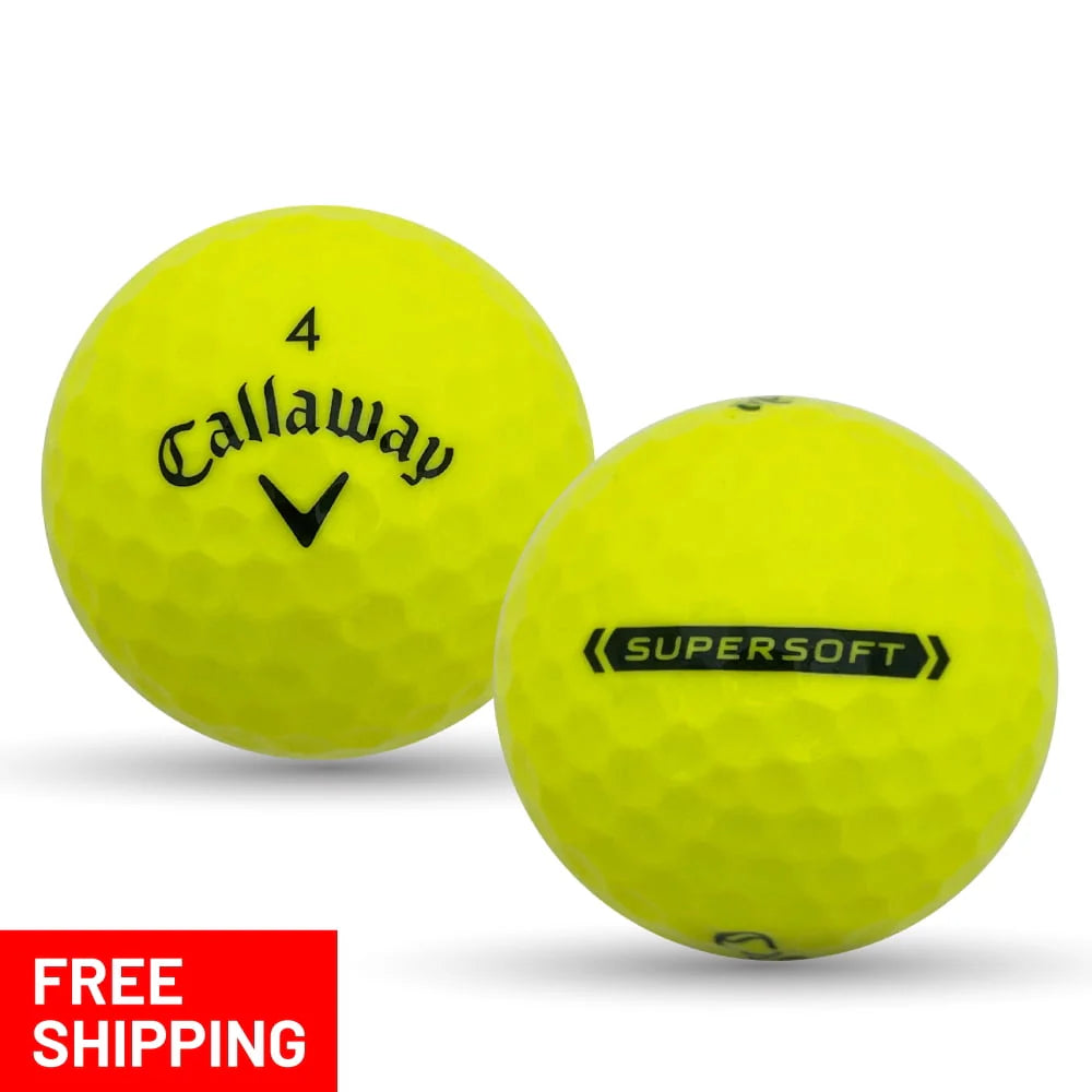 Yellow Used Recycled Golf Balls V7545