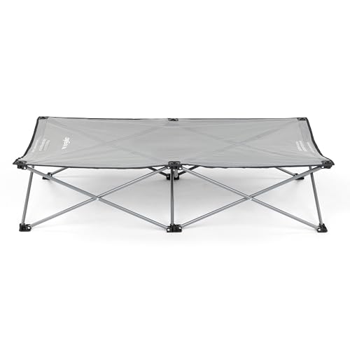 Portable Toddler Bed Gray 54x28x12 Inch R598925