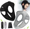 Breathable Cpap Chin Strap 2 Pack Black Grey H2145