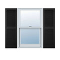 14 1/2x22W x 80x22H Vinyl Open Louver Shutters G8595