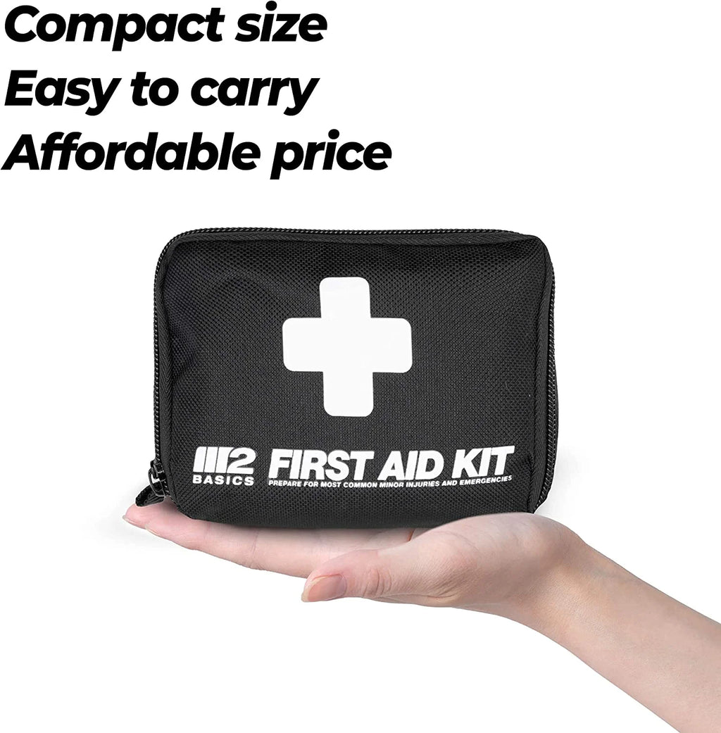 150 Piece First Aid Kit with Carabiner, Emergency Blanket, Medical Survival Bag E7261