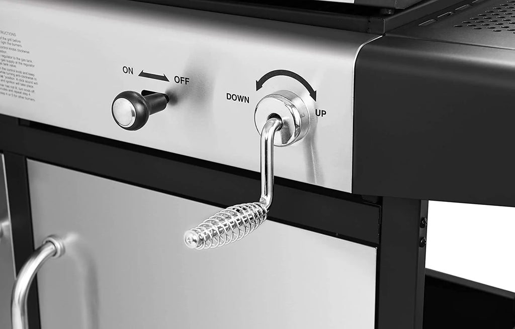 3-Burner Dual Fuel Gas and Charcoal Grill Combo with Cover R50846