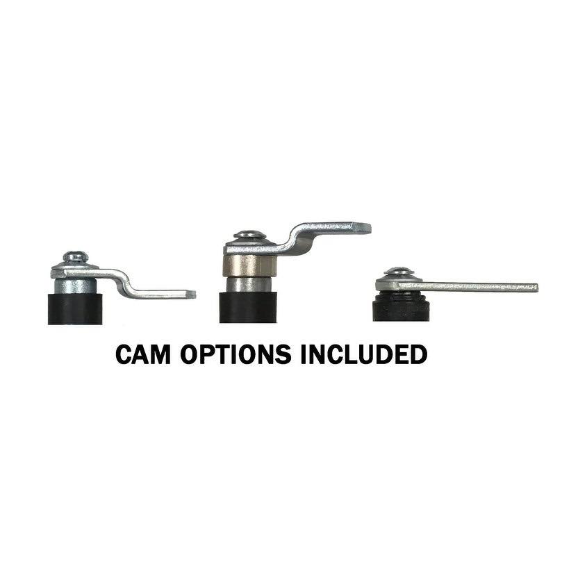 Electronic Cabinet and Locker Lock with Lever Handle with Slam Latch Vertical - Black U6881