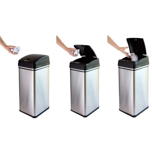 13 Gallon Automatic Sensor Kitchen Trash Can U433136