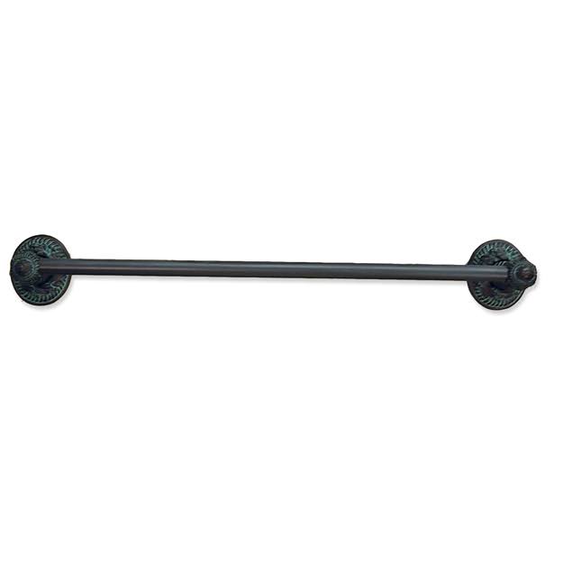 Pewter Bright Oak 18x22 Towel Bar O623