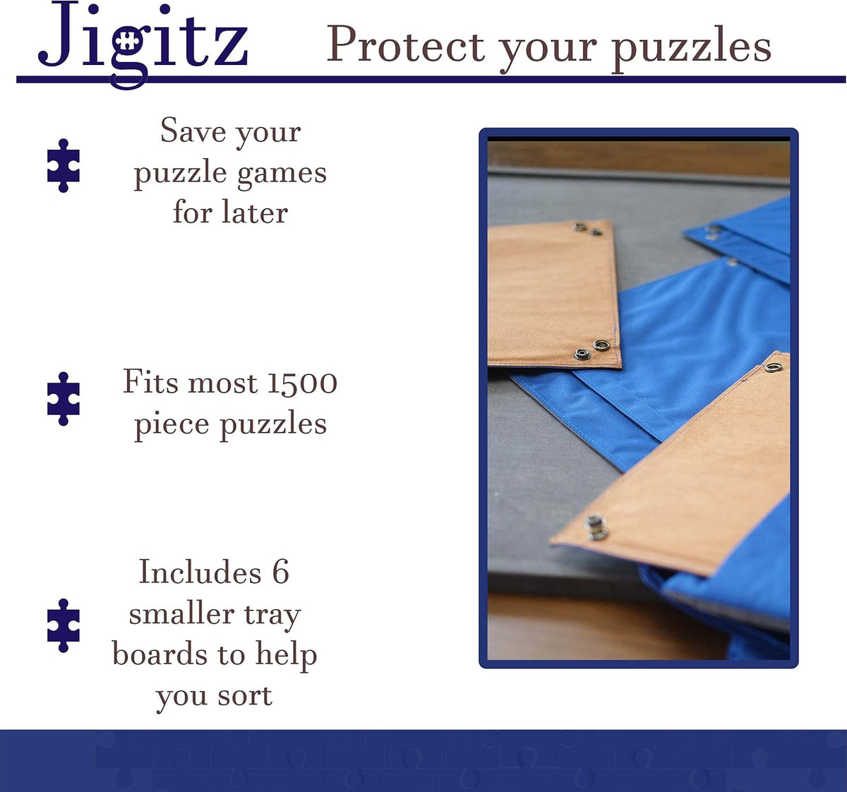 1500 Piece Puzzle Storage Case with Sorting Trays R5739