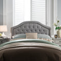 Light Gray Fabric Full/Queen Headboard F172953