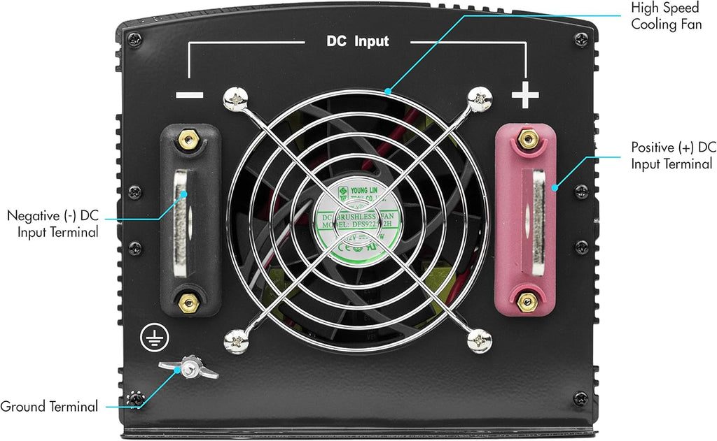 3000 Watt Power Inverter with Remote Control 6000 Watt Surge Peak Power converter D1774