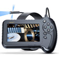 5'' IPS Screen 1080P Industrial Snake Camera with 11.5FT Waterproof Flexible Cable 8 LEDs 32GB Card N148