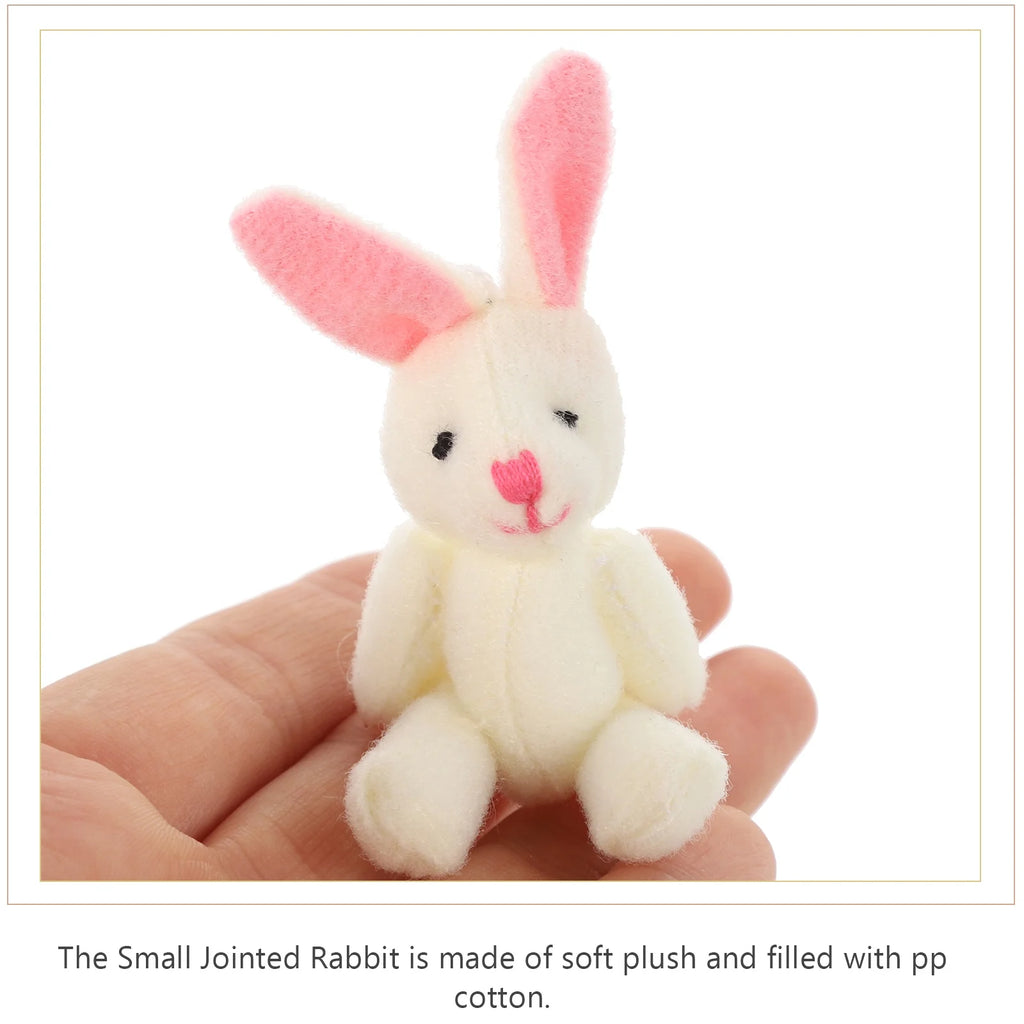 60 Pcs Mini Plush Bunny Stuffed Animal Toys I585