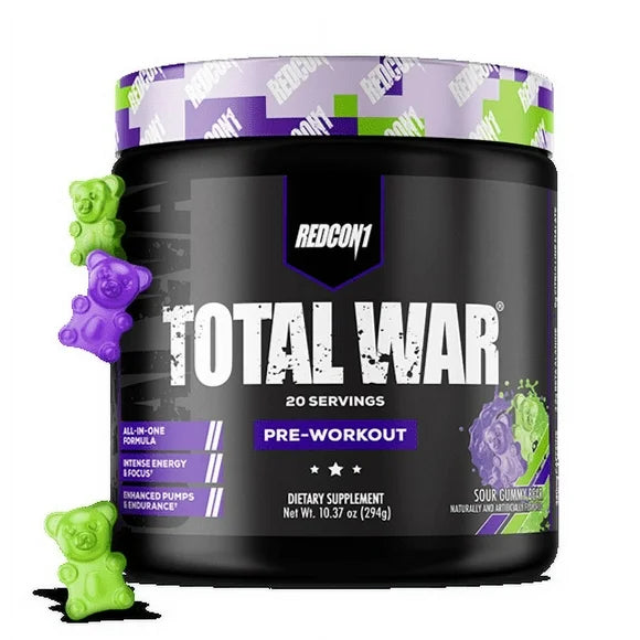 Pre Workout Powder Sour Gummy Bear 20 Servings H124917