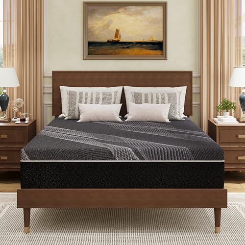 10 Inch Charcoal Gel Memory Foam Queen Mattress W67190