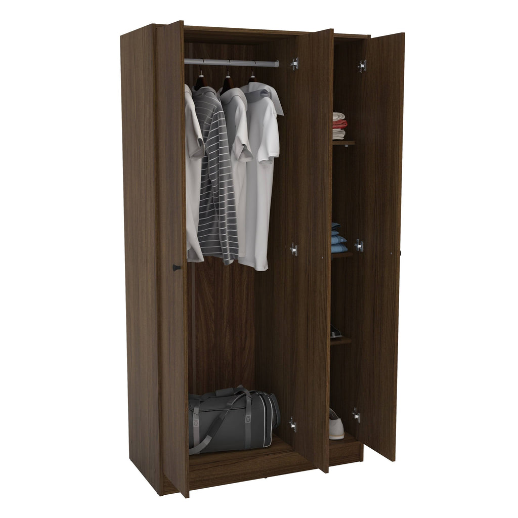 White 3-Door Wardrobe Y64509