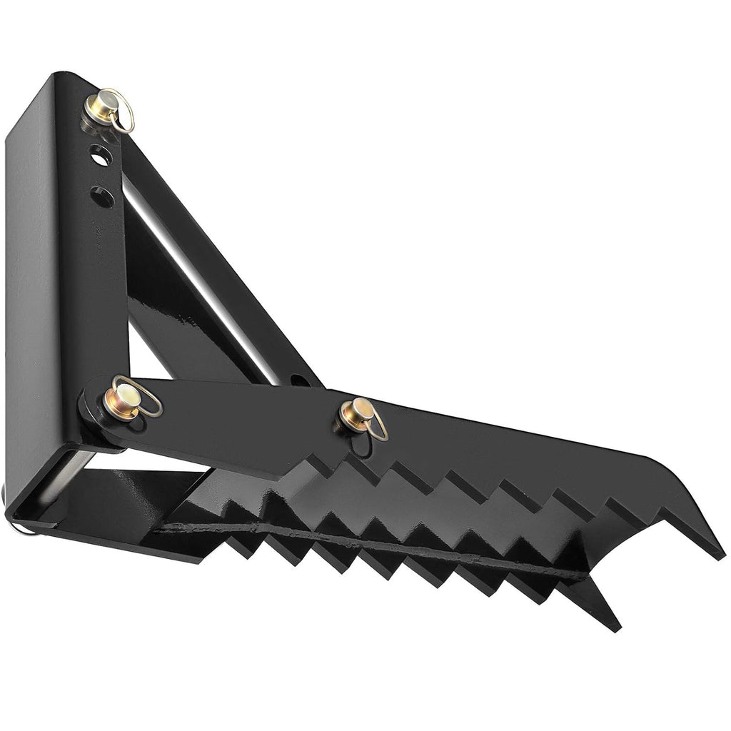 24 Backhoe Thumb, 1/2 Steel Thickness, Black Steel Weld On Thumb Attachments with 12mm Bolt-On Design P59645