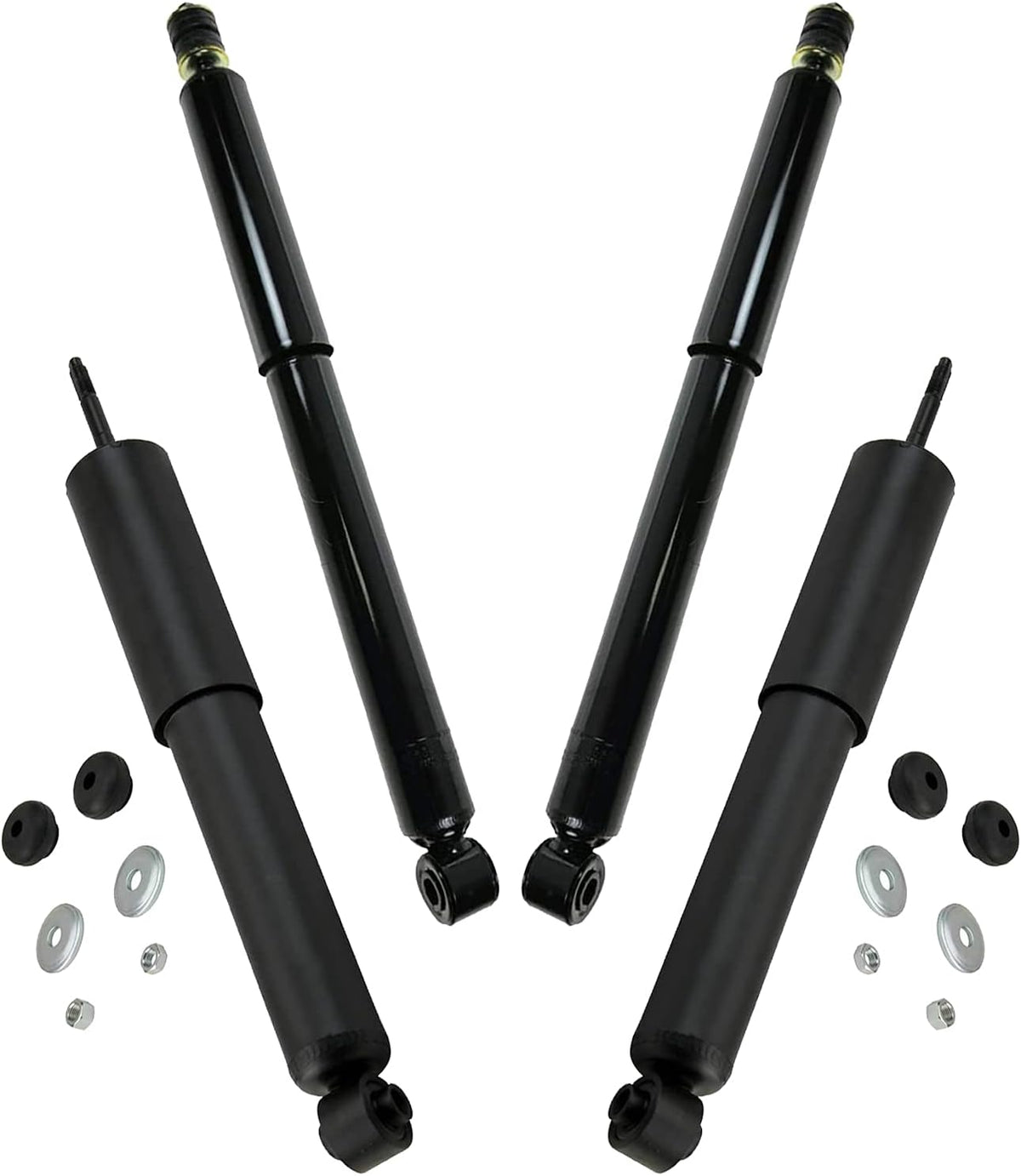 4pc Front & Rear Shock Absorber Assembly for Ford E-150 E-250 E350 Econoline Club Wagon Super Duty 2WD V188